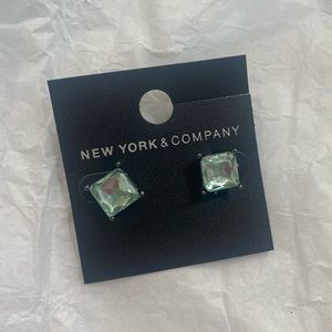 New York and Company Green Stud Earrings